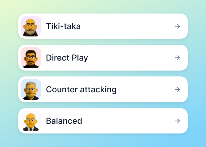 Pick your playing style